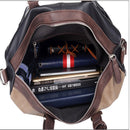 Leather Duffle Bags Business Handbag For Male Luggage Bucket Travel Handle Bag Large Shoulder Tote Bags