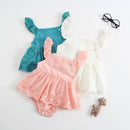 Lace Baby Dress Wedding Baby Girl Birthday Dress Summer Puff Sleeve Dresses Princess Infantile