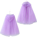 Kids Princess Hooded Cloak Flower Girl Capes Jackets Children Wedding Party Dress Up Outfits Wedding Halloween Birthday Clothes