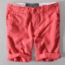 Linen Beach Shorts Men Mid-waist Loose Swimwear Board Shorts For Men Casual Short