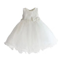 Girls Dress Pearl Collar Lace Flower Wedding Princess Dress Girls Clothes