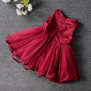 Flowers Girl Rose Party Wedding Birthday Baby Dress Princess Elegant Toddler Girl Clothing