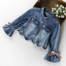 Spring Autumn Girls Clothes Sets Denim Jacket Suits Infant Children Clothing Set