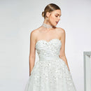 Wedding dress appliques beading a line floor length simple bridal gowns wedding dress