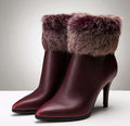Woman Winter Boots leather ankle boots for women