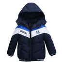 Kids Baby Outerwear Thick Warm Children Down Jacket Children Long Sleeve Hooded Jackets For Boys