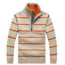 Men striped Sweater Men Cashmere Wool Sweaters Warm Men Pullover Coat Outerwear Mens Sweaters Pullovers