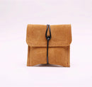 Split Leather Coin Purse Coin Bag Card Holder Bag Pouch Calabash Jewelry Packing Bags