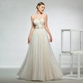 Dress elegant one shoulder beading sleeveless zipper up wedding dress a line floor length