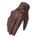 Brown leather glove on a white background, Obroi