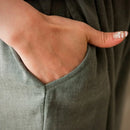 Women Girl Sweet Pants Lace Floral Layer Embroidered Pocket Button Female Pants