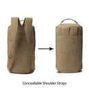 Men Huge Luggage Travel Bag Army Green Bucket Backpack Multifunctional Canvas Backpacks Male Large Shoulder Bags Pack