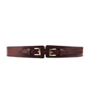 Genuine Leather Vintage Dress Belts for Women Wide Elastic Double Down Jacket Waistbands