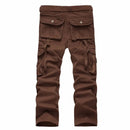 Men Cargo Pants Loose Fit Military Tactical Army Trousers Casual Pants