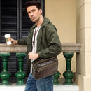Leather men messenger bag male satchel bag men crossbody bags big casual shoulder bags