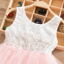 Birthday Little Girls Princess Dress Toddler Kids Wedding Party Gown Backless Lace Infant Baby Baptism Christening Dresses