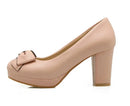 Bowtie Women pumps high heels women pumps shoes woman Slip On Ladies Wedding Shoes