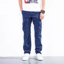 Cargo Pants Men Trousers Casual Autumn Cotton Black Military Tactica