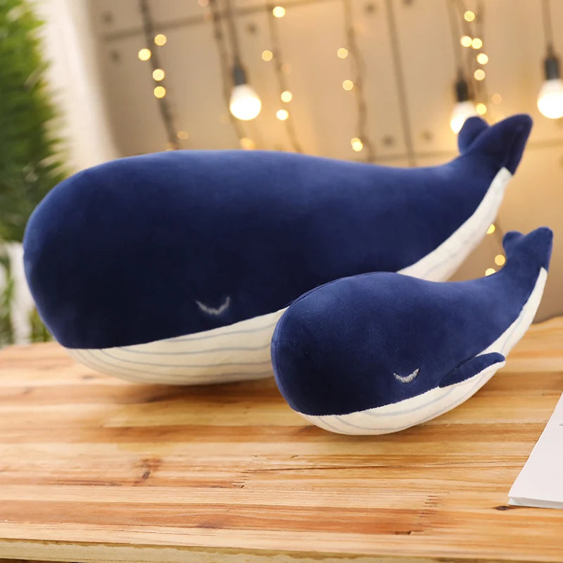 Super Soft Plush Toy Sea Animal Big Blue Whale Soft Toy Stuffed Animal  birthday gift