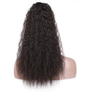 Drawstring Clips In Hairpiece Ponytail Kinky Water Curly Hair Extensions For Women