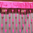 100x200cm Heart Pattern Curtain for Living Room Bedroom Door Window Valances Scarf Wedding DIY Home Decoration