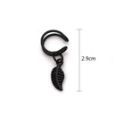 Leaf Ear Cuff for Women Gold Color Metal Clip Earrings Non Piercing Clips On Jewelry