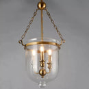 Classical Loft LED Pendant Lights Iron Chain Gold Lamp Body Dinner room Lamp Parlor Bedroom Vintage Pendant Lamp 3 Bulbs 90-260V