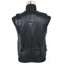 Genuine Leather Vest Sleeveless Jacket Men Casual Vest Many Pockets Brown Black Waistcoat Windproof Jacket Vest
