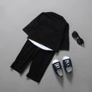 Spring Newborn Boy Clothes Gentleman Black Suit Coat Tops Pants Kids Outfit Baby Boutique Clothing Sets