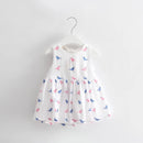 Baby Dresses Summer Toddler Baby Girl Dresses Kids Clothes with Big Bow 0-2Y