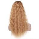 Drawstring Clips In Hairpiece Ponytail Kinky Water Curly Hair Extensions For Women