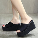 Summer Slip On Women Wedges Sandals Open Toe Ladies Casual Shoes