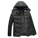 Men Parka Thick Winter Coat Warm Hooded Windpoof Outwear Men Clothing