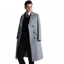 Men Winter Jacket Wool British Style Men Longer Section Woolen Coats Men Jackets Outerwear Warm