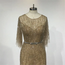 Mini Evening Above Knee Length Party Dresses Beaded Crystals Prom Dresses