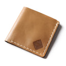 Handmade Leather Square Wallet Unisex Short Pocket Wallet with Coin Pocket