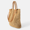 Women Tote Designer Lady Shoulder Bags Woven Wicker Handmade Summer Beach Purses