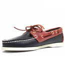 British Classic Boat Shoes Men Lace Up Casual Flats Genuine Leather Shoes Breathable
