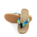 Men Linen Flip Flops Sandals Flat Non-Slip Linen Slides Home Slippers Casual Straw Beach Shoes