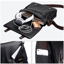 Luxury Leather Men Sling Bag Casual Business Messenger Bag Vintage Men Crossbody Bag Male Shoulder Bags