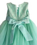 Girls Dress Pearl Collar Lace Flower Wedding Princess Dress Girls Clothes