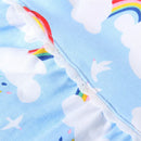 Sling kids girls dresses Rainbow Cloud Summer Baby Girls Sleeveless Dress Cotton Children Clothing Fashion frock