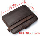 Men Genuine Leather Slim Wallet Male Small Purse Bag Wallet Thin Man's Wallet
