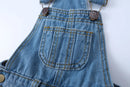 Spring Kids Overalls Slim Trousers Suspender Bib Denim Pants Kids Jeans Jumpsuit Clothes Children Clothing