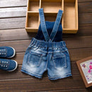 Summer Children Kids Little Girls Romper Shorts Denim Shorts Jeans Cotton Denim Bib Braces Rompers