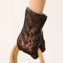 Spring Summer Woman's Real Leather Gloves Lace Gloves Female Elegant Short Style
