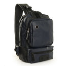 Leather Men Chest Bag Casual Male Sling Messenger Crossbody Bag For Men Single Shoulder Bag Travel Strap Chest Pack