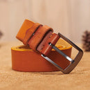 Men leather belt Retro top Genuine Leather Belts for men