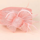 Lady Fedoras Organza Hat Female Elegant Flat Sweet Flower Hat Women Banquet Party Hat
