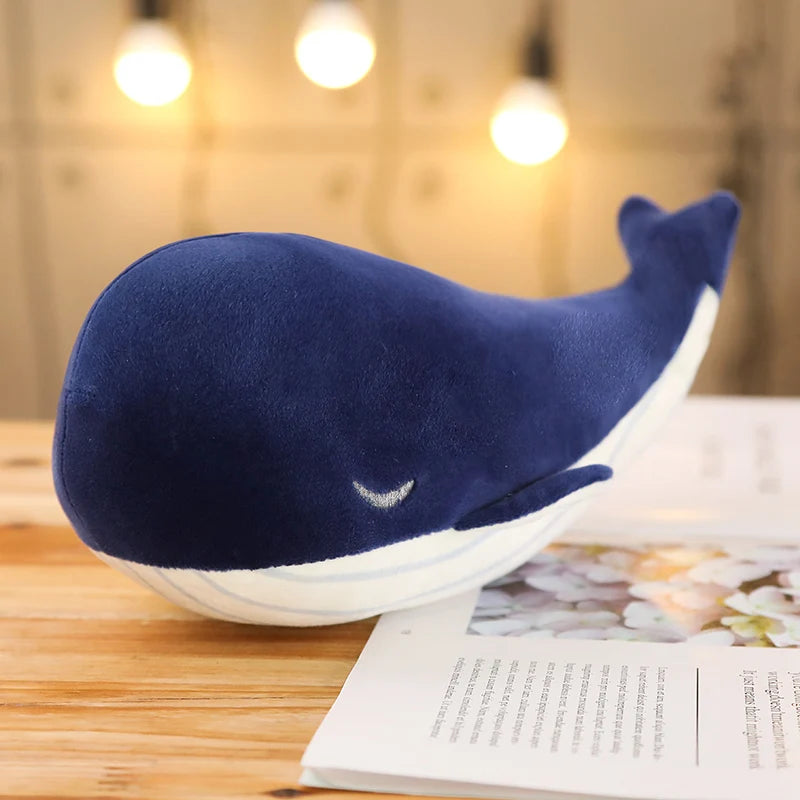 Super Soft Plush Toy Sea Animal Big Blue Whale Soft Toy Stuffed Animal  birthday gift